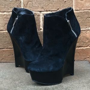 H By Halston Stiletto Block Heel Booties